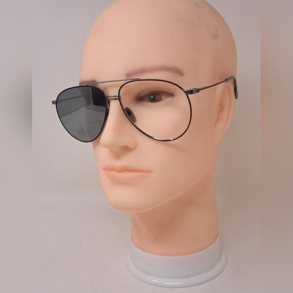 Burberry Men's Aviator Sunglasses Frames Only Pilot Metal Black B3108 60-14-145 - Picture 1 of 15